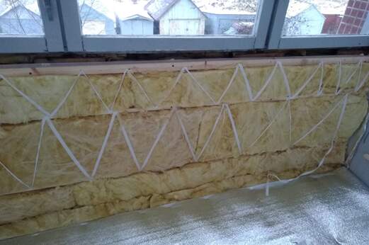 Утепление балкона минеральной ватой в хрущевке